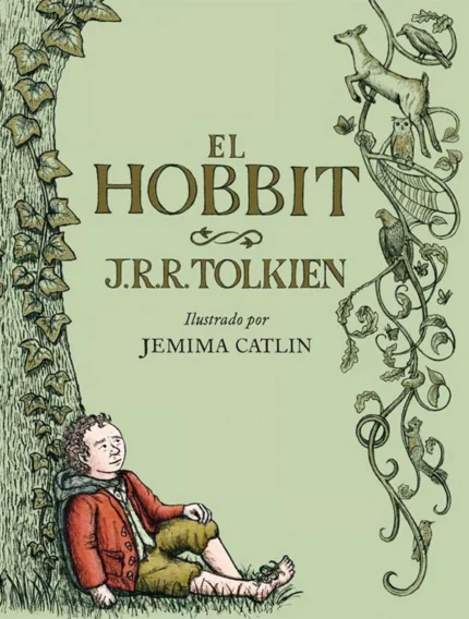Portada de El Hobbit. Ilustrado por Jemima Catlin